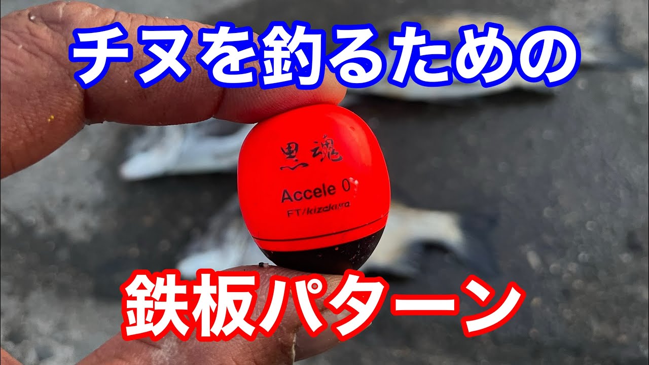 ０号ウキを使ったチヌフカセ釣り勝利の方程式