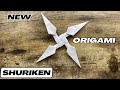 NINJA STAR SHURIKEN ORIGAMI NEW MODEL PAPER CRAFT | DIY WEAPON STAR ORIGAMI FOLDING NINJA SHURIKEN