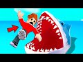 ESCAPE FROM THE GIANT MEGLADON SHARK IN ROBLOX