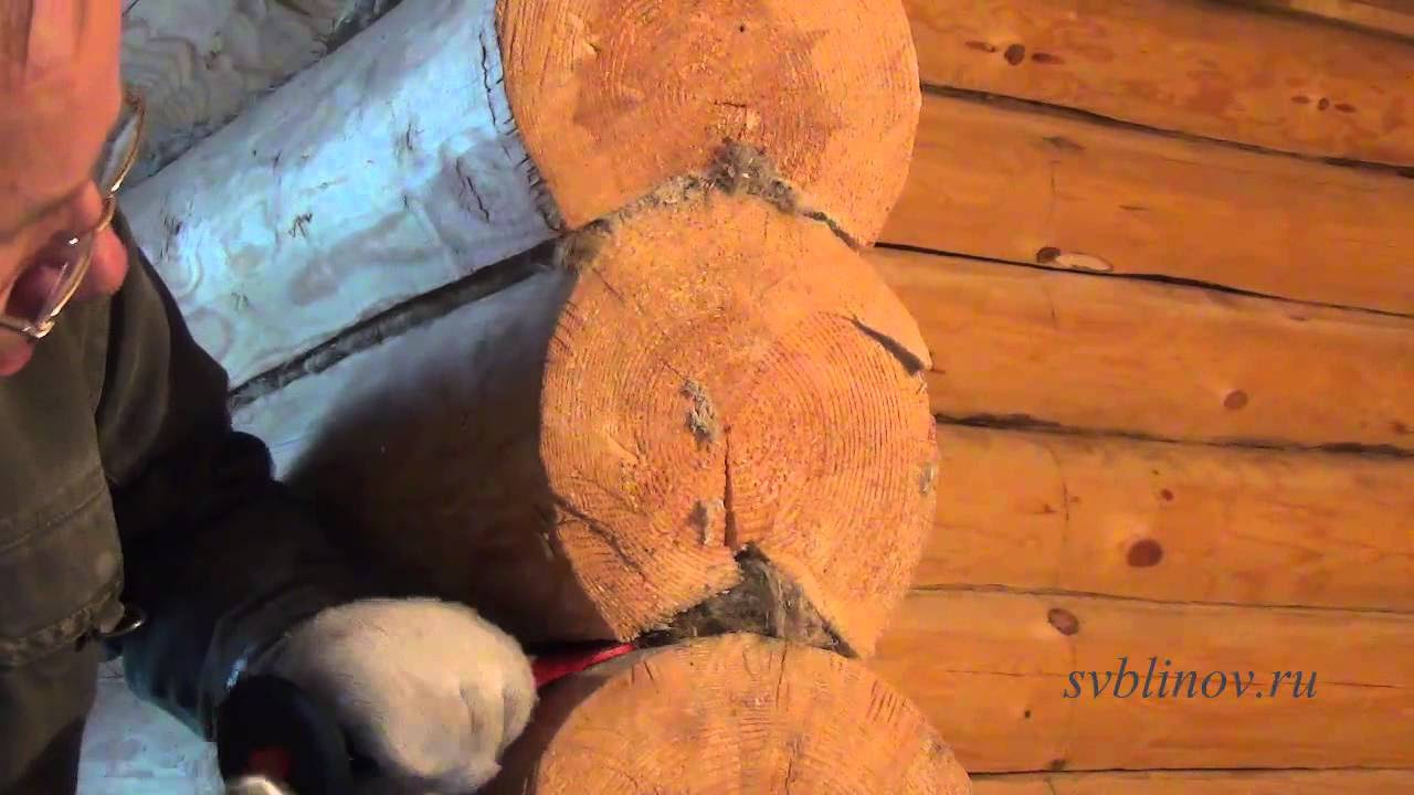 как законопатить баню из