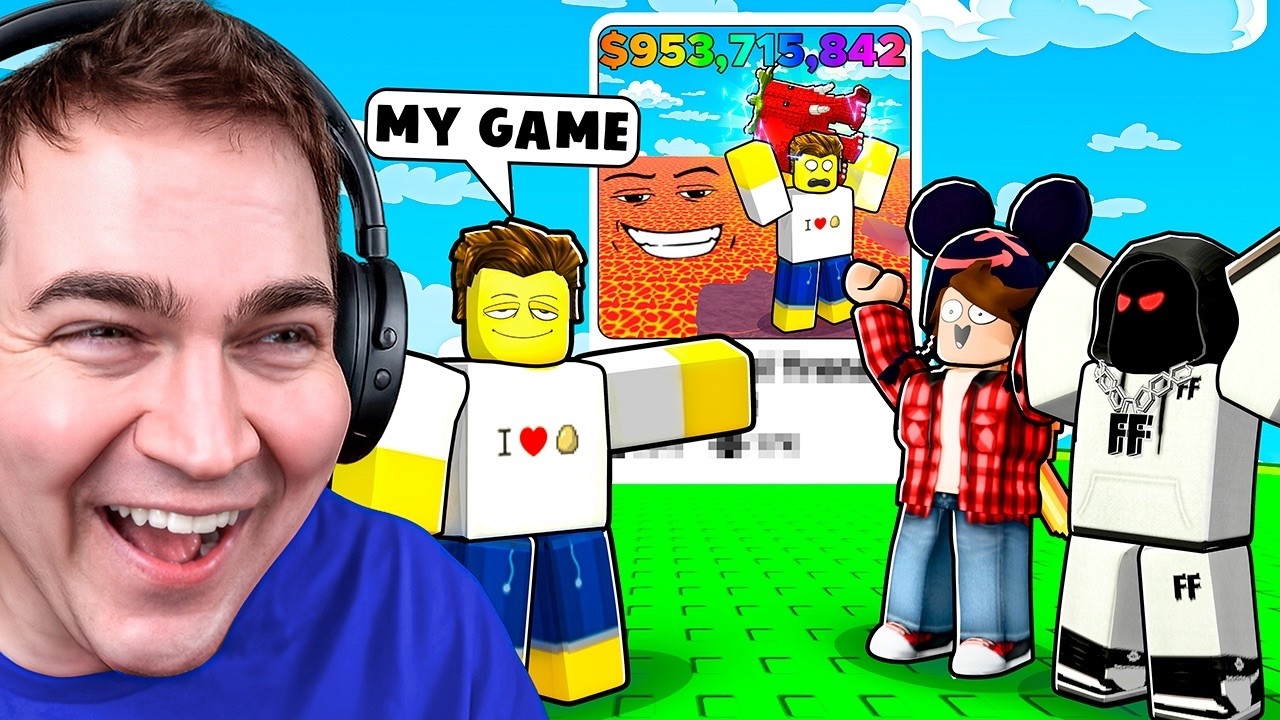 Foltyn & KreekCraft Play My NEW Roblox Game!