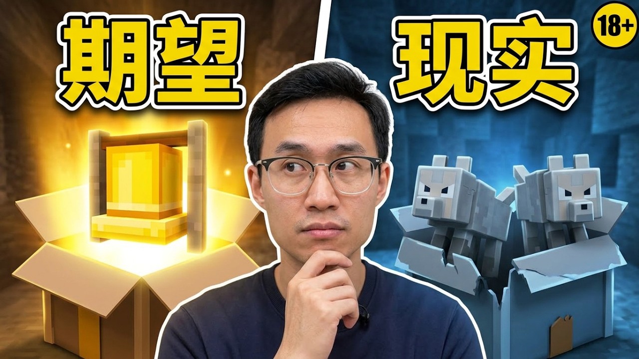 我的世界洞穴探险挖宝盲盒，说好的黄金钟，怎么变成两只野狼？ #我的世界 #我的世界盲盒 #盲盒 #潮玩
