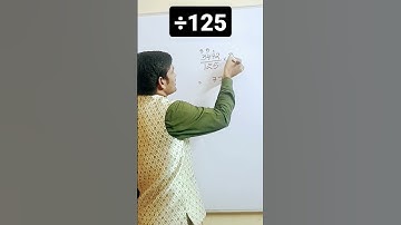 division by 125 trick by Raju sir for all competitive exams