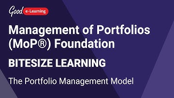 Management of Portfolios (MoP®) Bitesize Learning: The Portfolio Management Model | Good e-Learning