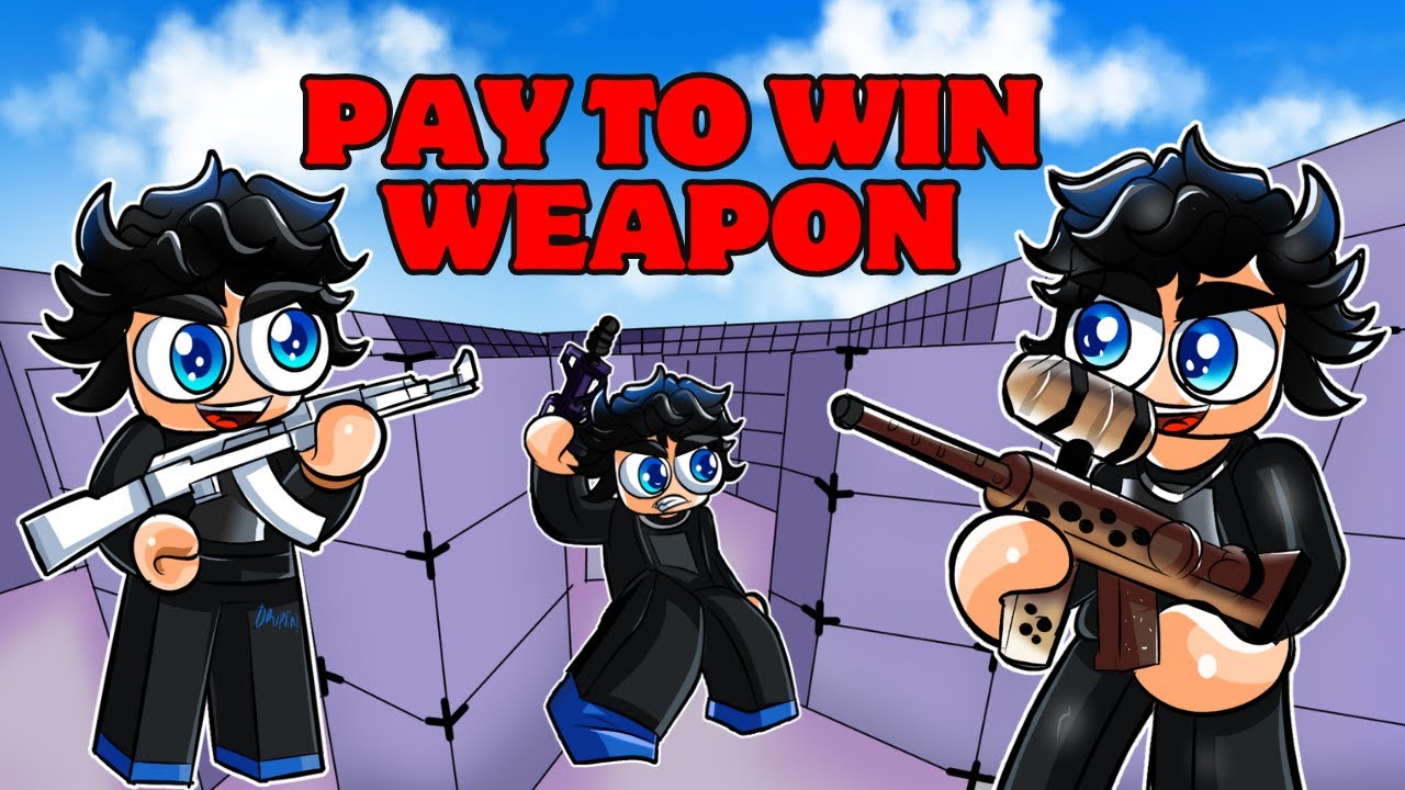 ONLY USE PAY TO WIN WEAPON ON ROBLOX RIVALS YouTube 