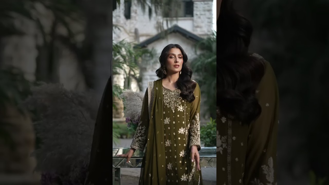 Eden Glow   Ayeza Khan   Azure   Luxe   Embroidered   3pcs   Festive Collection   2023