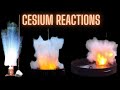 Cesium reacting with iodine sulfur teflonptfe dichloromethane  making csnak