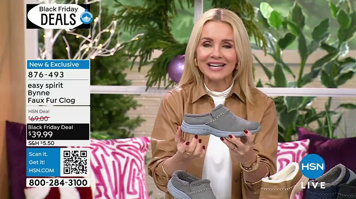 easy spirit Bynne Faux Fur Clog