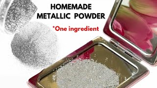 METALLIC POWDER FOR CRAFTS AND NAILS | HOMEMADE | Budget Aluminium foil craft tutorial | ASMR