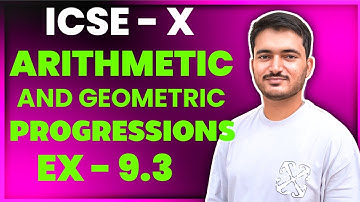 Arithmetic and Geometric Progressions icse Class 10 | EX - 9.3 | Que. - 4 To 9 | ML Aggarwal Math