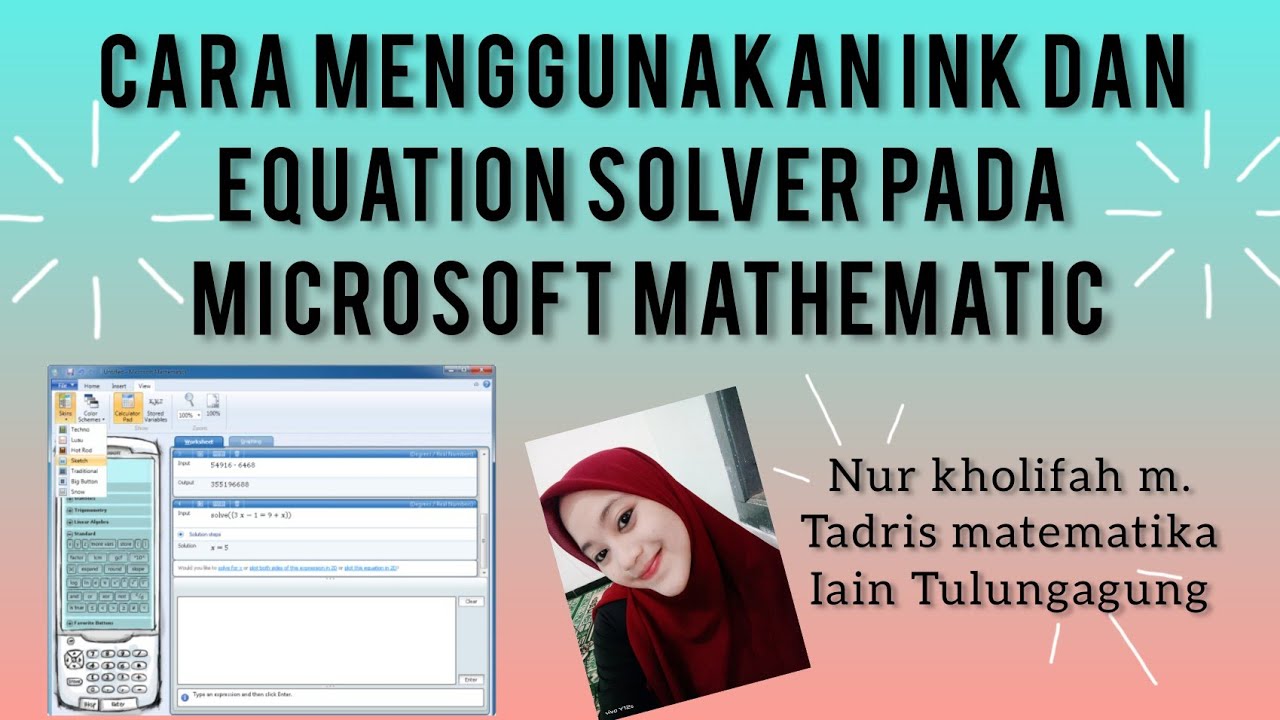 Ink Math Site CARA MENGGUNAKAN INK DAN EQUATION SOLVER PADA MICROSOFT MATHEMATICS ...