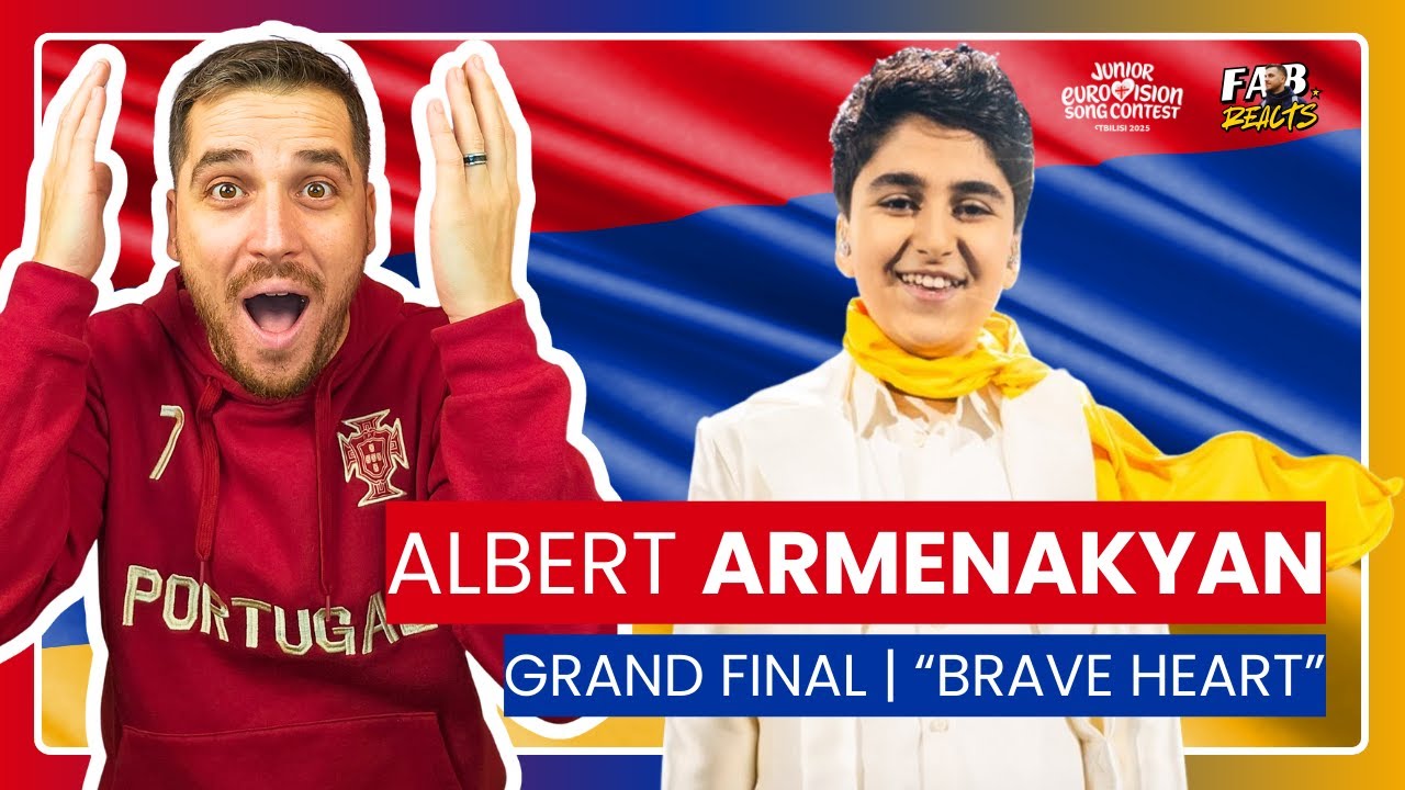 Albert - "Brave Heart" - GRAND FINAL | ARMENIA 🇦🇲 JUNIOR EUROVISION SONG CONTEST 2025 | REACT 🎶😍