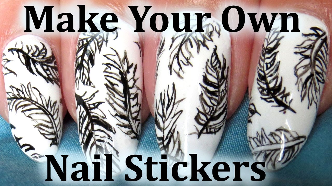 Easy Sharpie Feather Nail Art Diy Nail Stickers Youtube Easy Sharpie Feather Nail Art Diy Nail Stickers Youtube
