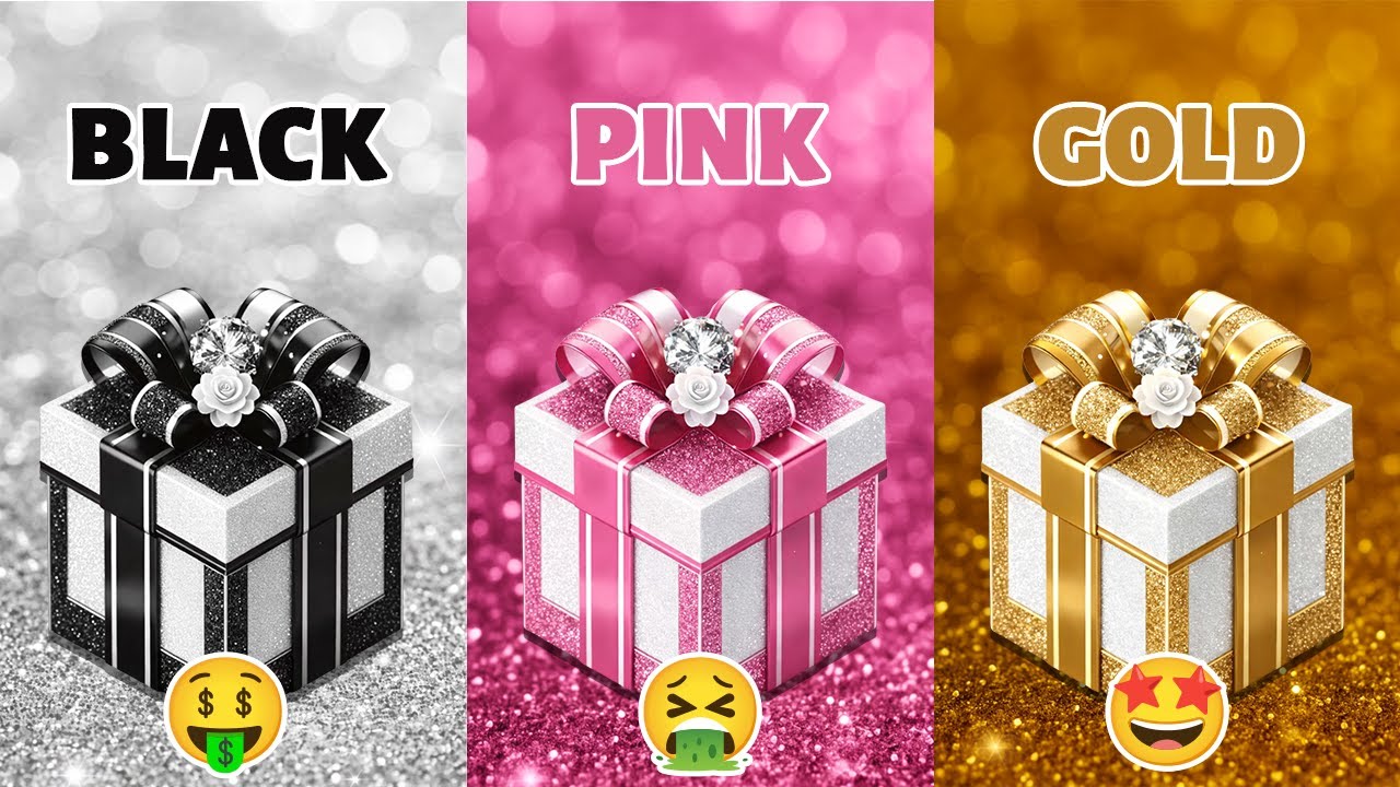 Choose Your Gift – Black Pink Gold Edition | Premium Gift Box Collection