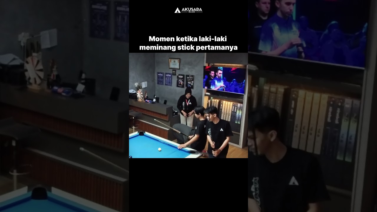 Image of video the Satu laki laki senang yang lain ikutan senang😎 billiards #billiardculture #billiardindonesia 4