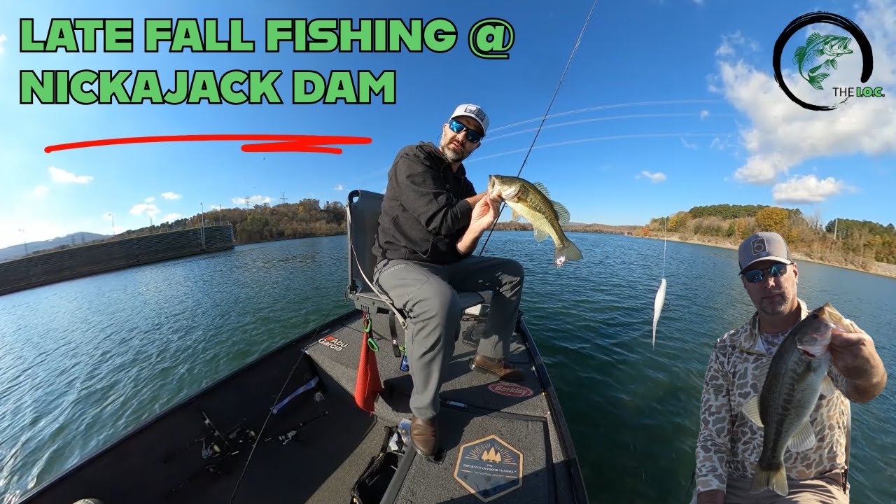 Late Fall Bass Fishing On The River.