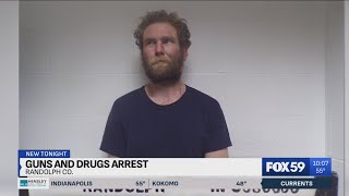 More than 30 stolen guns, drugs found during Randolph County arrest