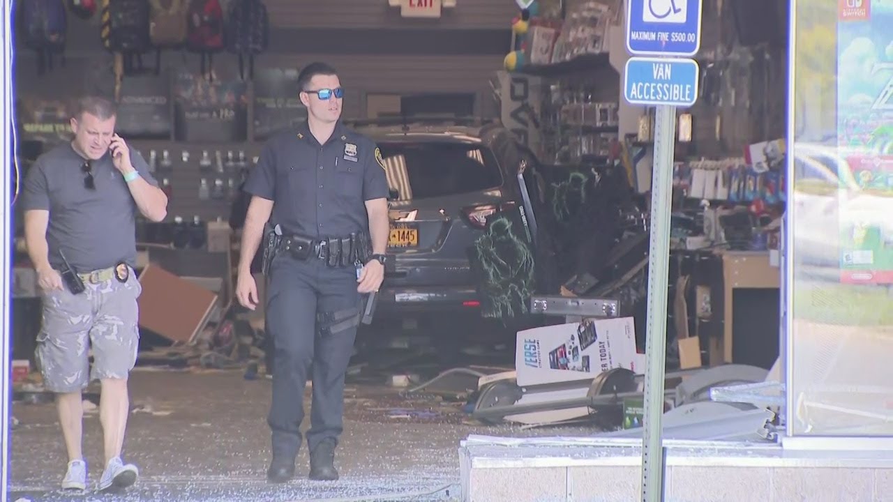 cbs new york weather Vehicle Plows Into Westchester County GameStop