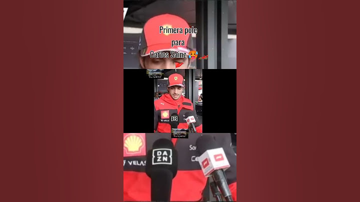 Reacción de Carlos Sainz en entrevista al ganar su primera Pole #formula1 #f1 #carlossainz #ferrari