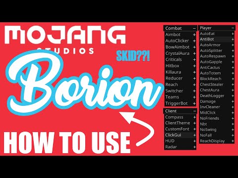 How To USE BORION Hacked Client TUTORIAL 26.0 ¦ Borion Client