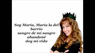 Thalia-Maria La Del Barrio (lyrics) chords