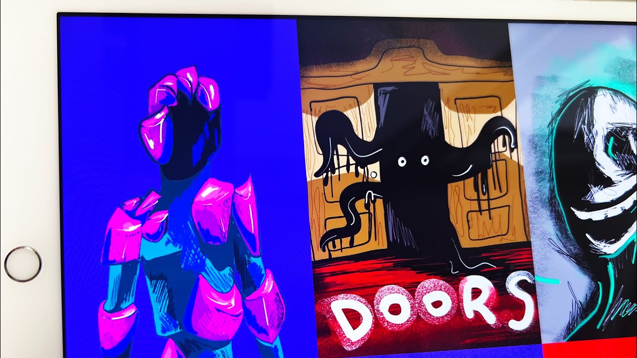 DrawingRoblox DOORS Monsters / Doors Hotel Update / Doors Glitch YouTube
