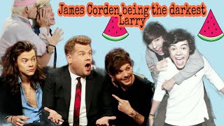 James Corden being the darkest Larry ft. Liam and Niall || Larry Stylinson || Harry and Louis
