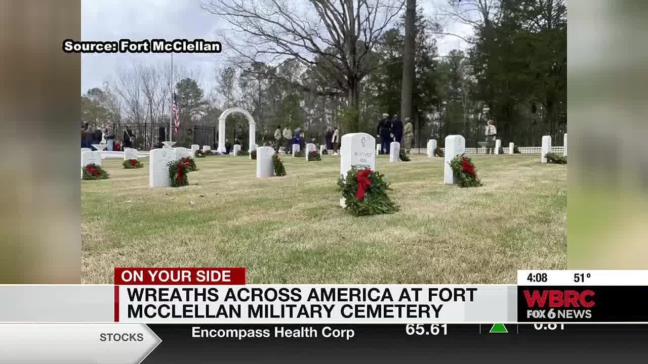 Wreaths Across America at Fort McClellan Military Cemetery - YouTube