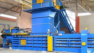 Waste Paper Pressing Machine Automatic Complete System Hydraulic Cardboard Baler