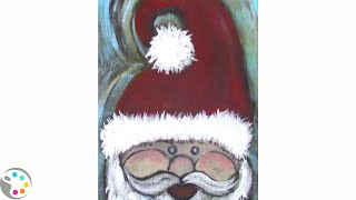 How To Paint Santa Claus -- Step by Step using Acrylics