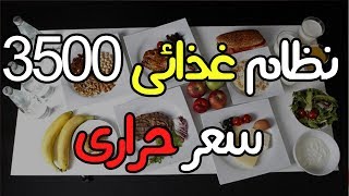 نظام غذائى 3500 سعر حرارى و سعرات حرارية عالية لزيادة الوزن و التضخيم