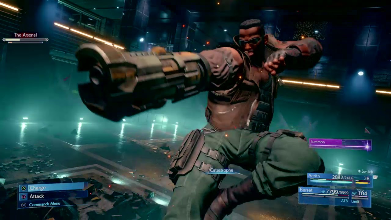 Defeating The Arsenal (Hard Mode) FINAL FANTASY VII REMAKE - YouTube