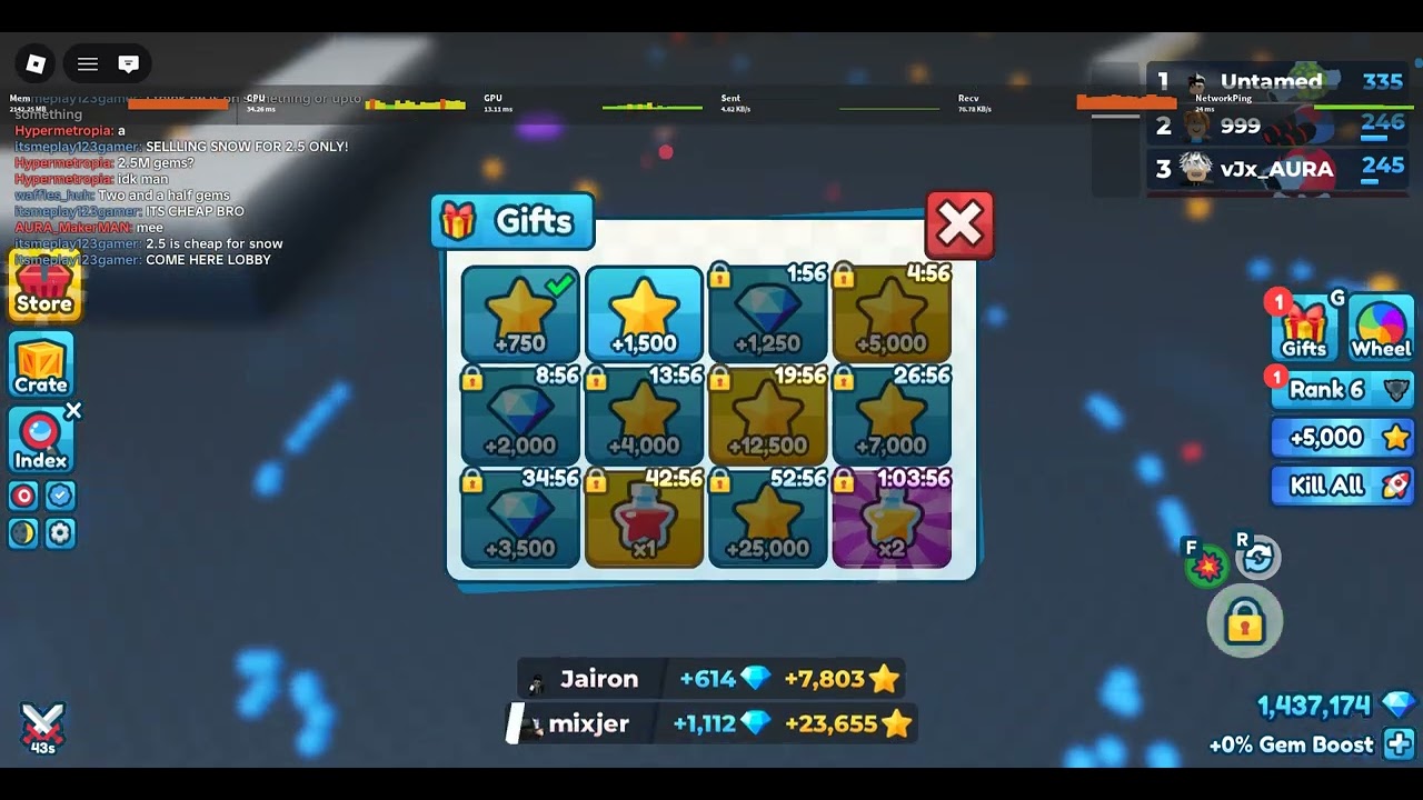 Playing tank game with the Snowflake tank