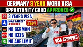 Germany Opportunity Card 3 Years Work Visa | Chancenkarte Big Changes| Move Germany without Job| PR