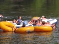 Medcalf Acres Riverfront Campground near Schroon Lake in the Adirondack Mountains tubing fun on the Medcalf Acres Riverfront Campground near Schroon Lake in the Adirondack Mountains tubing fun on the