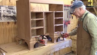 Townsend Kneehole Bureau Ogee Bracket Feet Part 2   Step 6