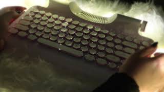 Relaxing Typewriter Tingles & Gum Chewing (no speaking)