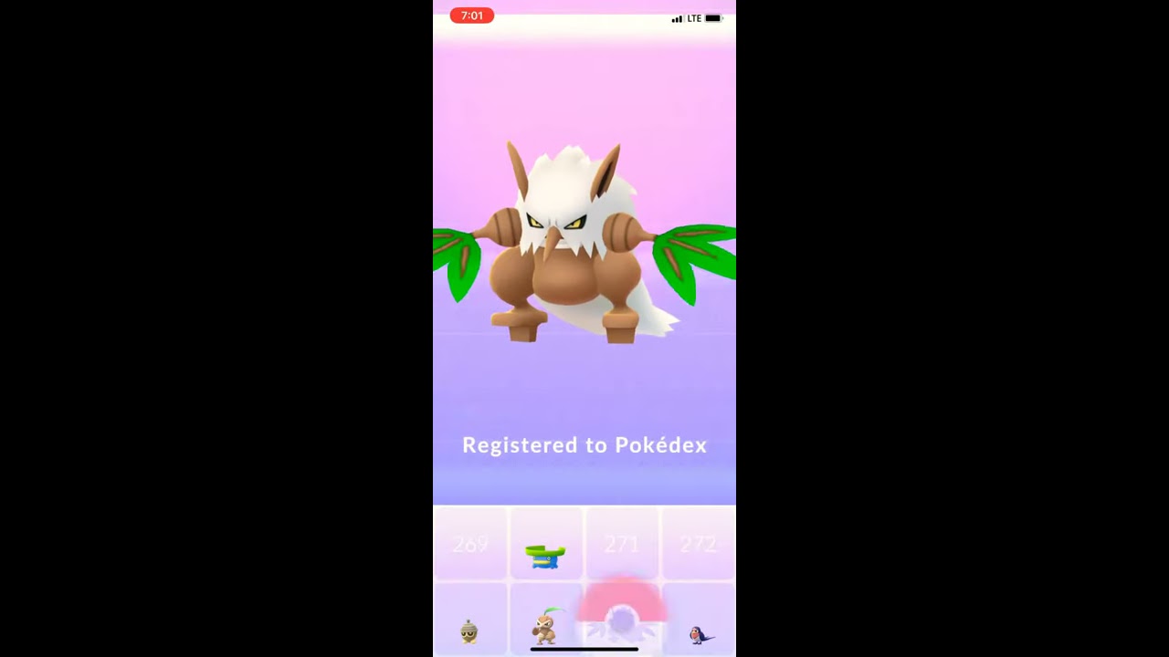 Finally evolving Nuzleaf (Pokémon Go)