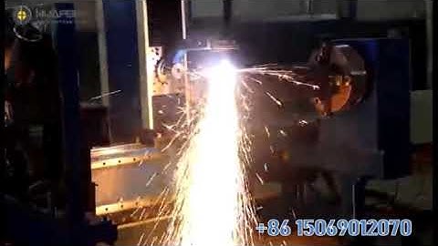 5 axis CNC plasma pipe notcher, CNC Plasma Cutting machine for intersecting pipeline,