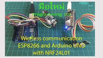 ESP8266 EP-6 Wireless communication  ESP8266 and Arduino UNO with NRF24L01