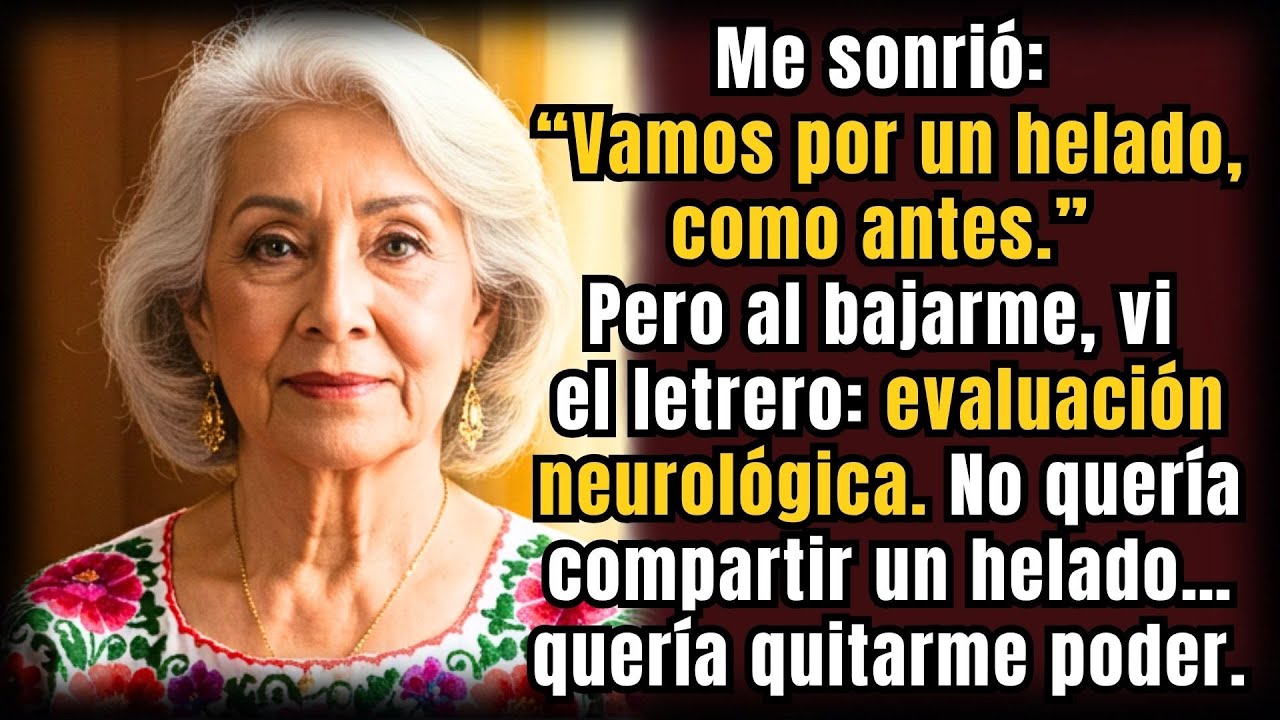 “Vamos a tomar un helado como antes” mi hijo— Pero me llevó directo a evaluar mi capacidad mental