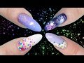 NO TOOLS NAILS HACK - NAIL ART FOR BEGINNERS (Holo, Dots/Spots, Flowers, Galaxy)