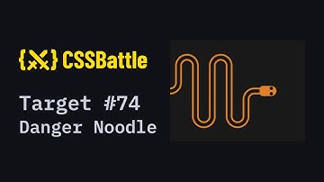 CSS Battle #74 - Danger Noodle | 100% match solution