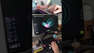 A different view of my tapping #osu #osugame #rythmgame #keyboard