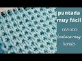 №66🎀punto a dos agujas muy fácil  🎀 con textura 🎀 para tejer sueteres, chaquetas, ponchos, mantitas