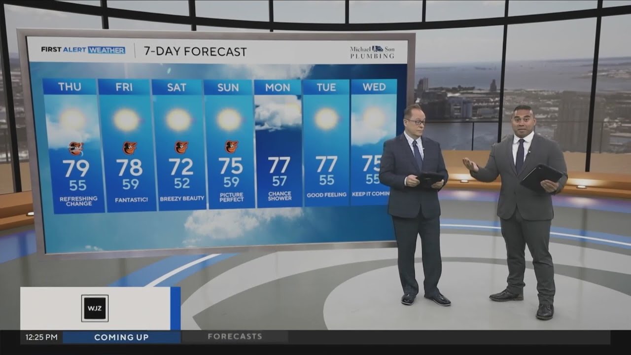 Warm, comfortable weather sticks around Maryland for the weekend - YouTube