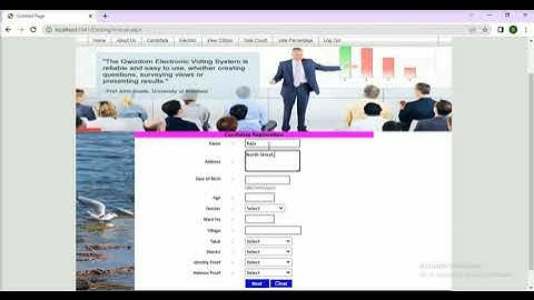 Online Voting System using ASP.NET