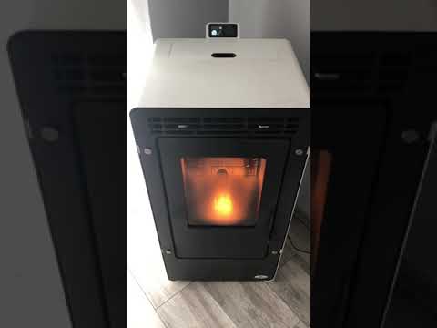 Este es el ruido que hace la estufa de pellets de Netflame o Ecoforest