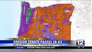 Oregon Senate passes bill to repeal statewide wildfire hazard map
