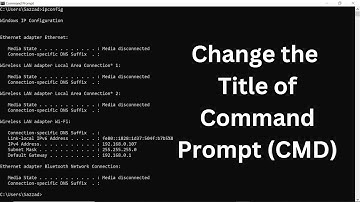 Command Prompt: How to Change the Title of CMD || Magic of Command Prompt || Learn With Sazzad